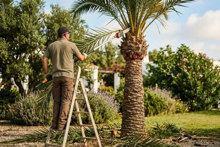 Poda de árboles en Chiclana de la Frontera
